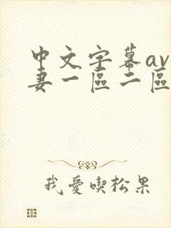 中文字幕av人妻一区二区三区四区