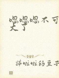 嗯嗯嗯不可以太大了