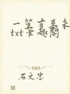 一笙有喜未删版txt笔趣阁