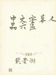 中文字幕人妻精品六区