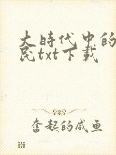 大时代中的小农民txt下载封面