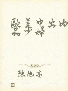 欧美中出内射极品少妇