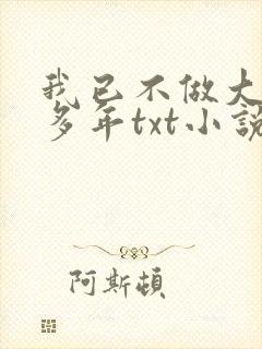 我已不做大佬好多年txt小说