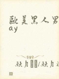 欧美黑人男男gay