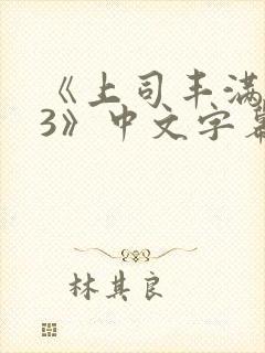 《上司丰满人妻3》中文字幕封面