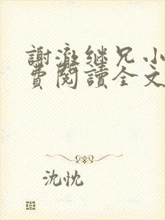 谢澈继兄小说免费阅读全文无弹窗