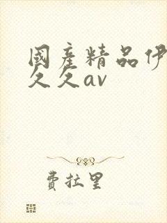 国产精品伊人久久久av封面