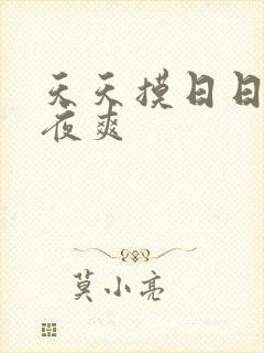 天天摸日日操夜夜爽封面