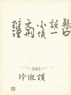 推文小说悬疑推理刑侦一口气看完封面