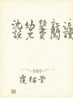 沈幼楚许流年小说免费阅读最新章节