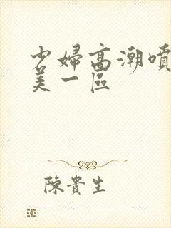 少妇高潮喷水欧美一区