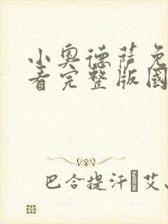 小奥德萨免费观看完整版国语高清在线封面