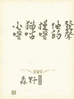 小猫摸他发出咕噜咕噜的声音