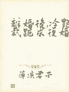 离婚后,冷艳总裁跪求复婚全集在线阅读