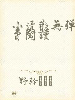 小清欢无弹窗免费阅读封面