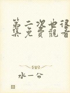 第二次也很美全集免费观看封面