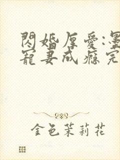 闪婚厚爱:墨少宠妻成瘾完整版