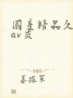 国产精品久久久av爽