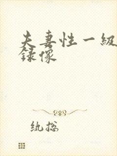 夫妻性一级黄色录像