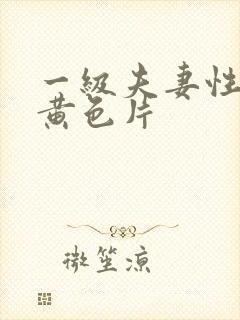 一级夫妻性生活黄色片