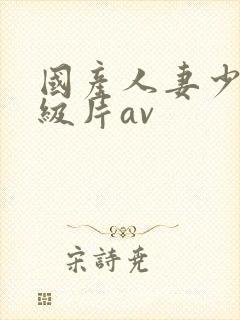 国产人妻少妇一级片av