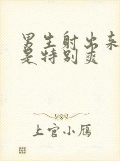 男生射出来是不是特别爽