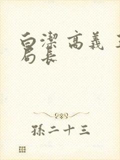 白洁 高义 王局长