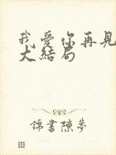 我爱你再见最后大结局封面