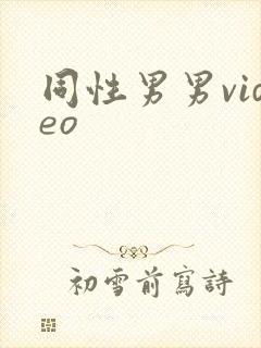 同性男男video