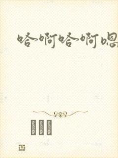 哈啊哈啊嗯封面