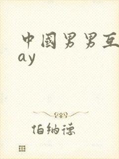 中国男男互操gay