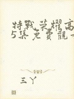 特战荣耀高清45集免费观看全集