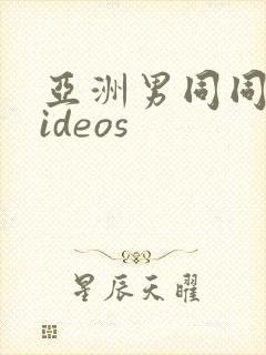 亚洲男同同性videos