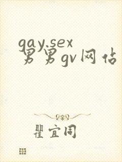 gay.sex男男gv网站