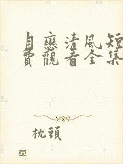 月恋清风短剧免费观看全集高清