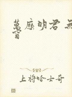 万历明君 无弹窗