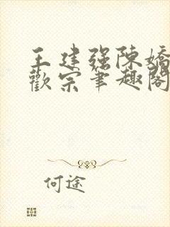 王建强陈娇娇合欢宗笔趣阁