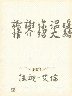 谢谢你温暖我剧情介绍大结局