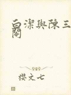 白洁与陈三笔趣阁封面