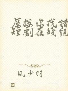 厉总你找错人了短剧在线观看