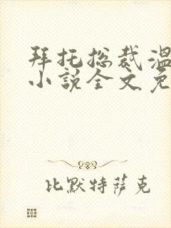 拜托总裁温柔点小说全文免费阅读封面