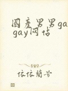 国产男男gay gay网站封面