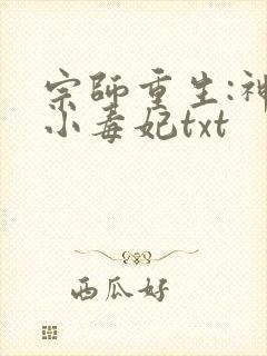 宗师重生:神算小毒妃txt