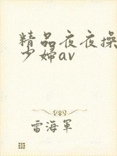 精品夜夜操人妻少妇av