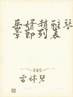 岳婿赵雅琴最新章节列表