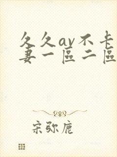 久久av不卡人妻一区二区三区