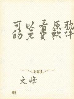 可以看原耽小说的免费软件