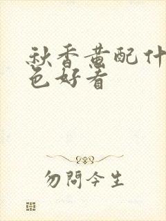 秋香黄配什么颜色好看