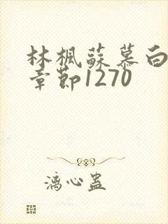 林枫苏慕白最新章节1270