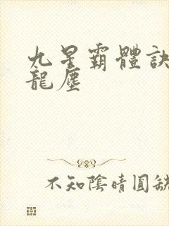 九星霸体诀小说龙尘封面